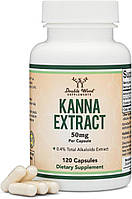 Double Wood Kanna Supplement / Канна екстракт підтримка настрою та розслаблення 50 мг 120 капсул