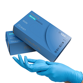 Рукавички нітрилові Mediok Ocean 100шт S