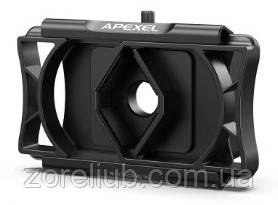 Адаптер смартфона APEXEL APL-F002X швидке встановлення на окуляри діаметром 23-50 мм, смартфони завширшки 66-95 мм, фото 1