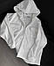 Модна жіноча осінь стильна зручна сорочка на ґудзиках з капюшоном полар фліс фліска кофта 42-48, фото 8