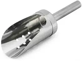 Перфорований совок для льоду з нержавіючої сталі, 22 см