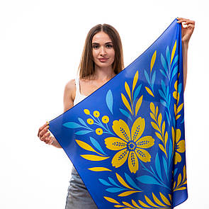 Хустка шовкова Квітуча Україна