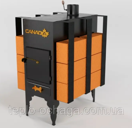 ПІЧИЙ ДРОВАНА CANADA З ТЕПЛОАККУМУЛЯТОРОМ ДОВКОГО ГОРЕННЯ