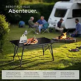 Великий туристичний стіл з сумкою 120х70 см. Bastian, чорний, фото 6