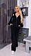 Жіночий прогулянковий костюм; Кольори: чорний, синій, блакитний, пудра, бордо, сірий; Размер : 50-52;54-56 ;, фото 2