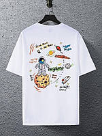 Дитяча футболка з ДТФ(оверсайз) - біла - 72-009