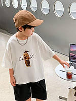 Дитячий ДТФ комплект(оверсайз) - Білий - 72-011