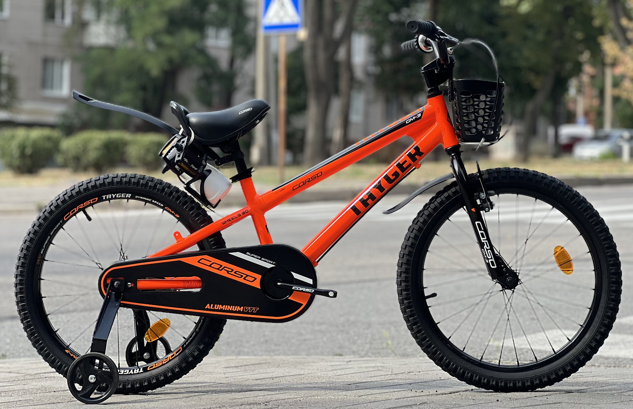 Дитячий велосипед 20" Corso Tayger TG-24533 помаранчевий на зріст 110-125 см, фото 1