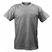 Тёмно серая мужская футболка 100% хлопок однотонная ФМ-2618