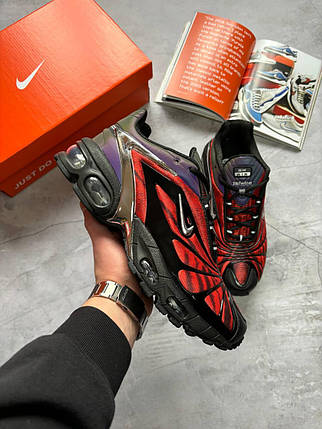 Чоловічі кросівки Skepta Nike Air Max Tailwind 5 Red Bloody Chrome Найк Скепта Аїр Макс червоні шкіра, фото 1