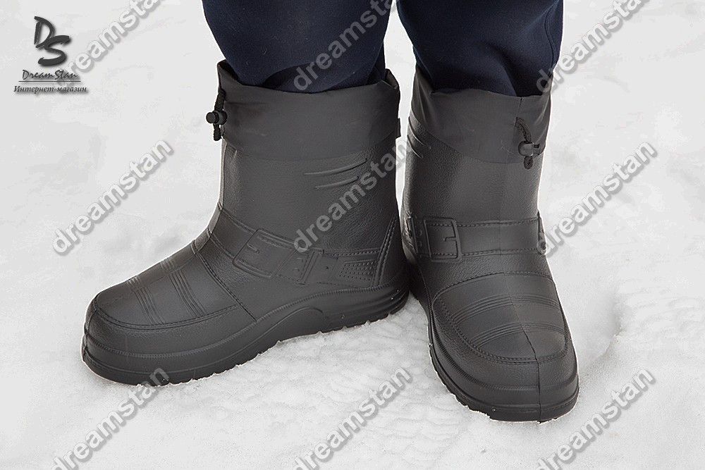  ботинки зимние мужские черные ( Код : ГП-07) -  оптом от .