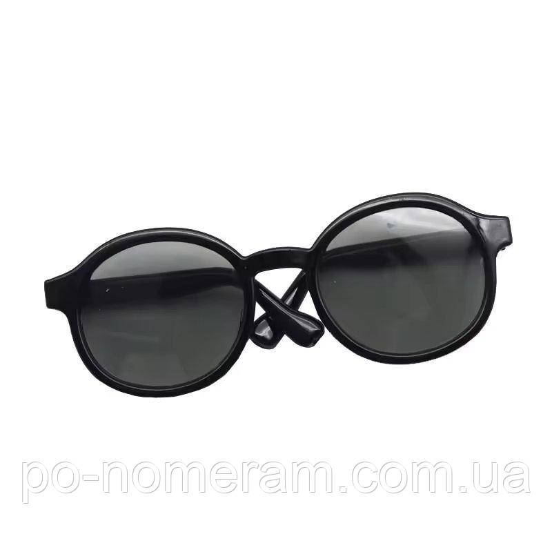 Гра Лабубу (Labubu) Окуляри чорнi з чорним склом 6,5 см, фото 1