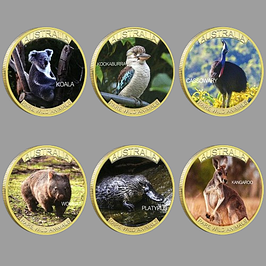 Монети присвячені рідкісним тваринам Австралії