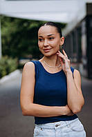 Майка топ жіноча синя