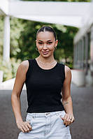 Майка топ жіноча чорна