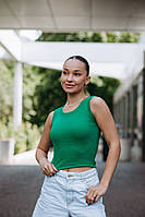 Майка топ жіноча зелена