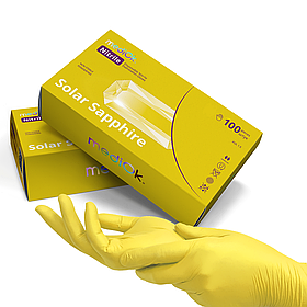 Рукавички нітрилові MediOk Solar жовті 100шт М