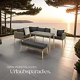 Ротанговий набір для саду Pula, коричневий (натуральний) колір, фото 7