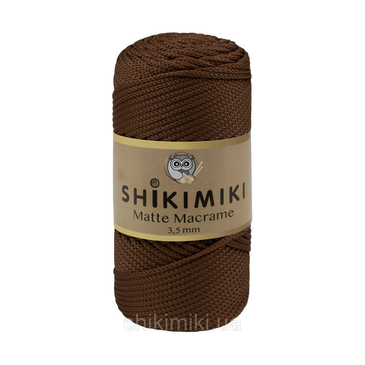 Шнур поліефірний Matte Macrame 3,5 mm, колір Бронзовий, фото 1