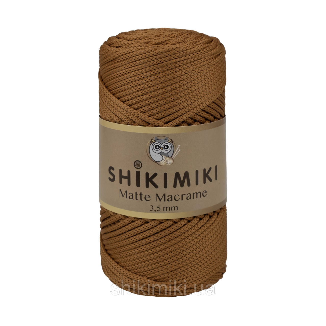 Шнур поліефірний Matte Macrame 3,5 mm, колір Охра, фото 1