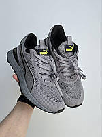 Сірі чоловічі текстильні кросівки Puma Pro Running / Демісезонні кеди Пума