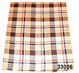 Шарф жіночий коричневий в клітку, фото 2