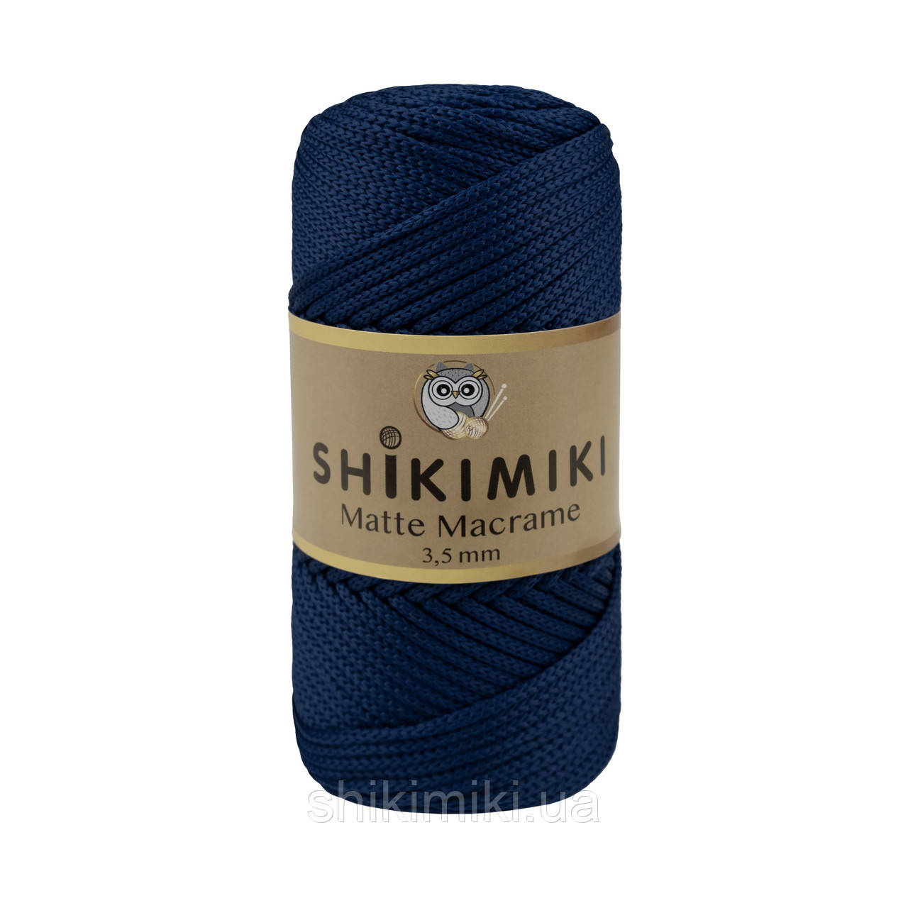 Шнур поліефірний Matte Macrame 3,5 mm, колір Синій сапфір, фото 1