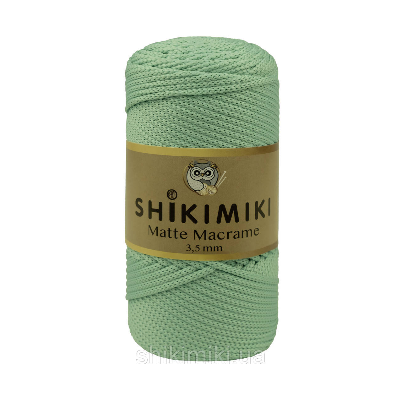 Шнур поліефірний Matte Macrame 3,5 mm, колір Лагуна, фото 1