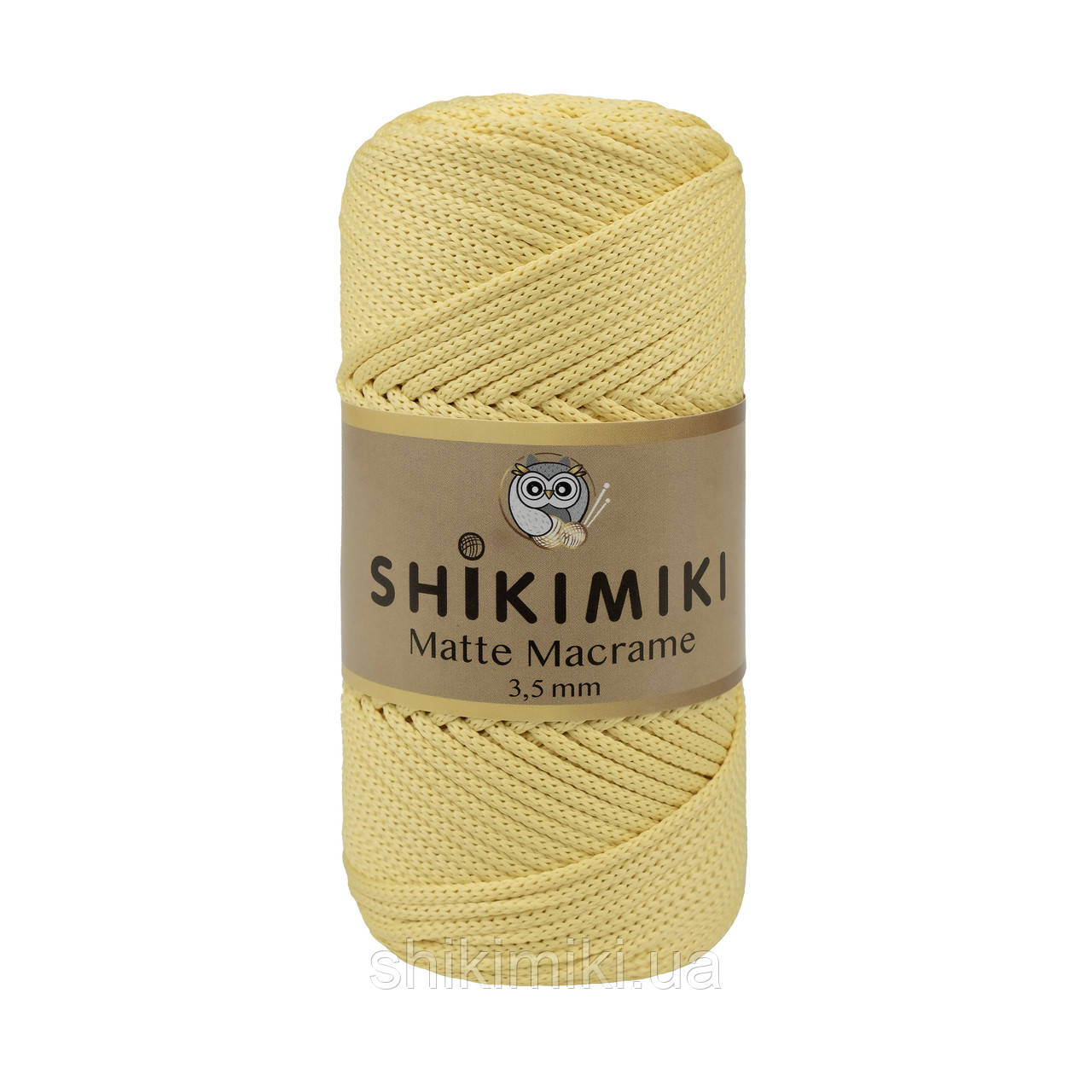 Шнур поліефірний Matte Macrame 3,5 mm, колір Диня, фото 1