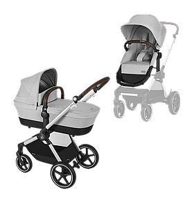 Коляска трансформер 2в1 Cybex Eos, Stone Grey