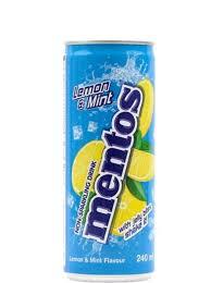 Напій газований Mentos Lemon Mint  240 мл, фото 1