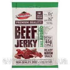 Снеки джерки Nakoеtne Beef Jerky 45 гр в асортименті, фото 1