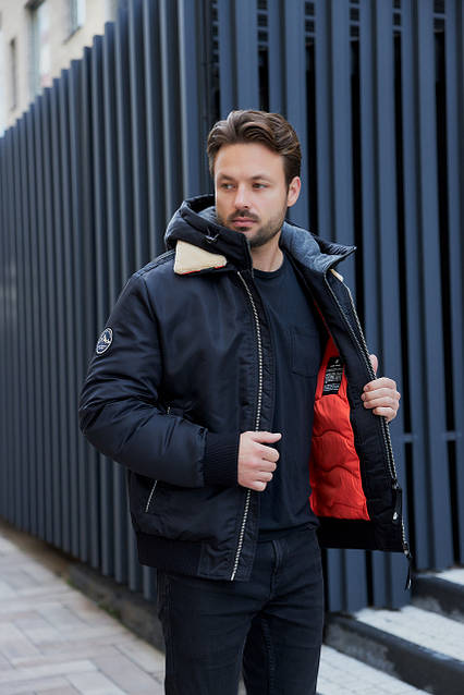 Зимова чоловіча куртка-пілот (авіатор) Kings Wind 4706