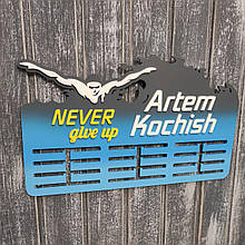 Медальниця плавання. Вішалка для медалей. Медальниця для плавця. Тримач медалей плавання