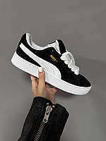 Чорні замшеві Чоловічі кросівки Puma SUEDE XL / Демісезонні кеди Пума