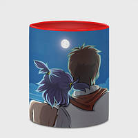 Чашка с принтом Бесконечное лето Лена Семён 330 мл (цвет чашки на выбор)