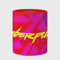 Чашка с принтом Cyberpunk 2077 phantom liberty logo 330 мл (цвет чашки на выбор)