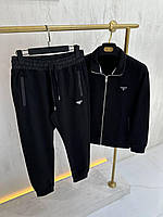 Мужской спортивный костюм PRADA Прада серый летний трикотажный комплект