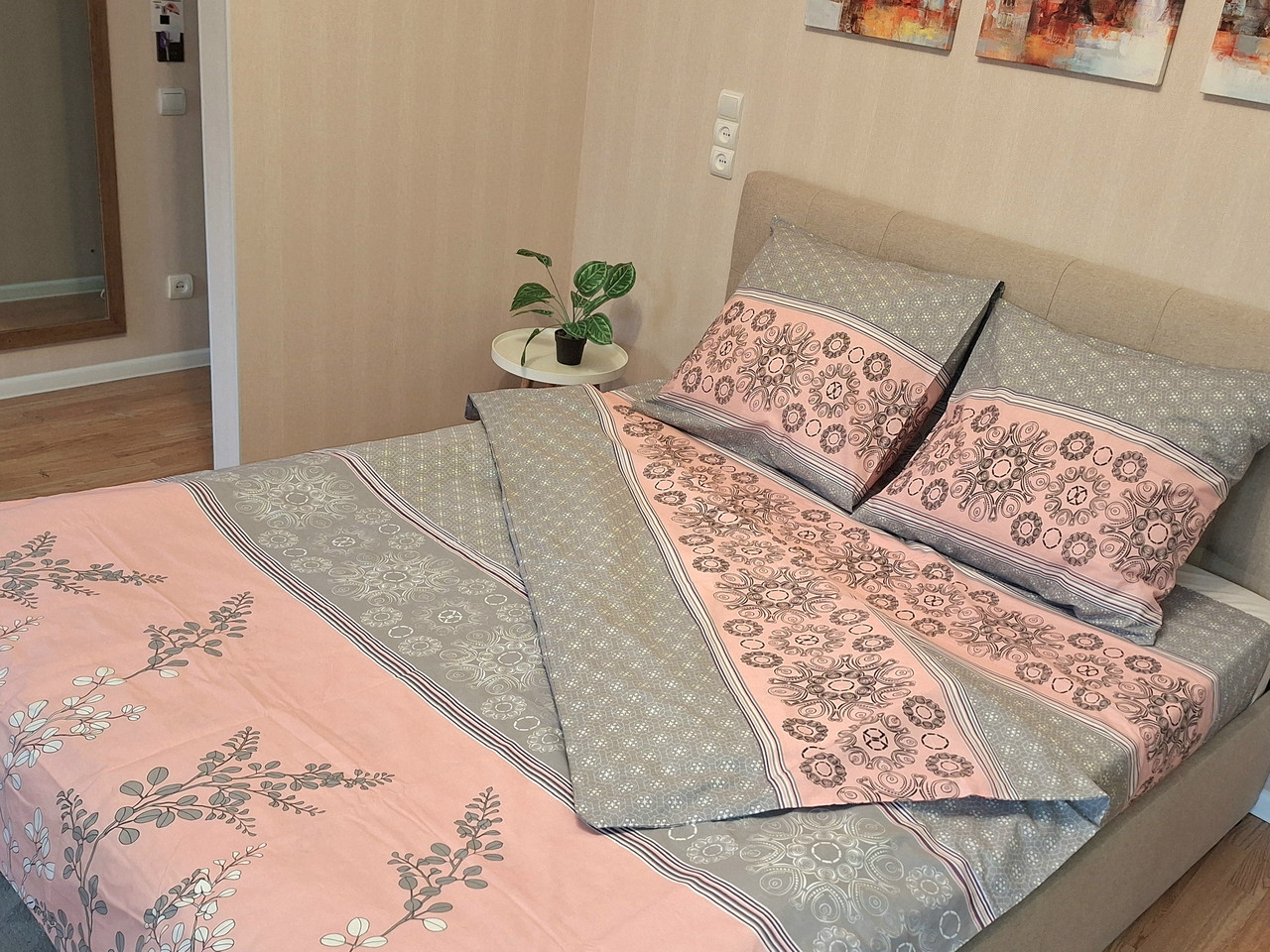Комплект постільної білизни    Бязь Голд Люкс №бл530 Полуторний 150х220 на кнопках