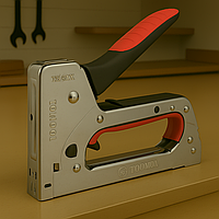 Степлер Intertool RT-0105 універсальний 3-в-1 для скоб 4 14 мм для дому, офісу та рукоділля