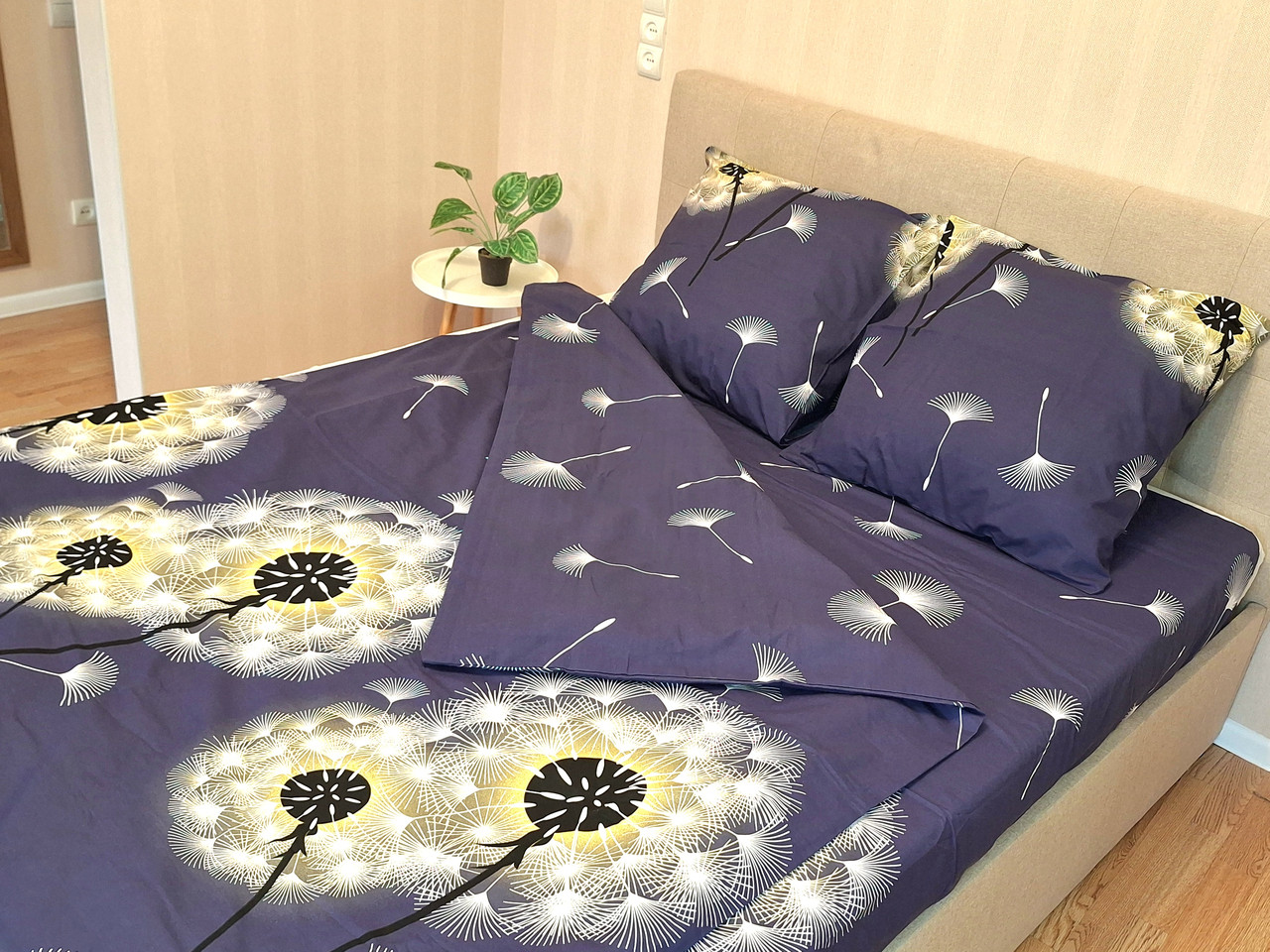 Набір постільної білизни Бязь Голд Люкс №бл480 Полуторний розмір 150х220 див.