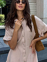 Легка лляна повсякденна жіноча сукня на літо Smf9452, фото 2