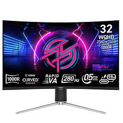 Монітор MSI 31.5" MPG 325CQRXF VA Black Curved 280Hz