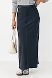 Довга класична спідниця — сірий колір, M (є розміри), фото 5