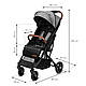 Дитяча прогулянкова коляска Kidwell Colmer cool grey, фото 2