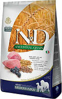 Farmina (Фарміна) N&D Low Grain Medium & Maxi Adult Lamb & Blueberry Низькозерновий сухий корм з ягням і чорницею для собак 12 кг