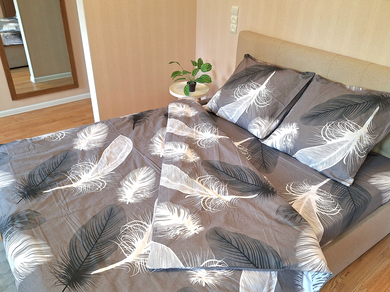 Набір постільної білизни Бязь Голд Люкс №бл291 Подвійний 200х220 на кнопках