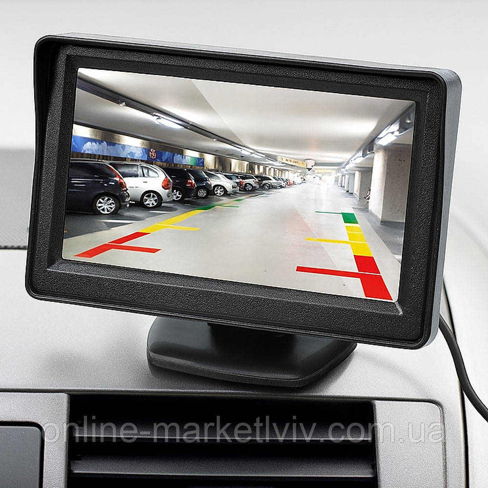 Автомобільний Дисплей для двох камер LCD 4,3'' / Кольоровий автомонітор / Дисплей для камер автомобіля, фото 1