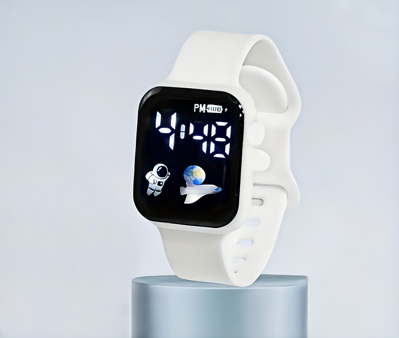 Наручний жіночий годинник-браслет Led Watch білі, фото 1