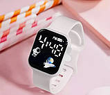 Наручний жіночий годинник-браслет Led Watch білі, фото 4